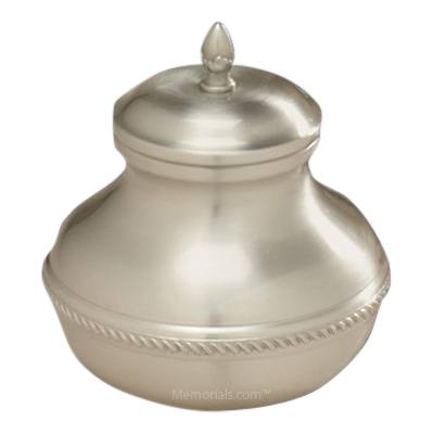 Silver Pastel Pet Cremation Urn