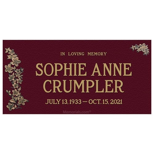 Cherry Blossom Bronze Plaque