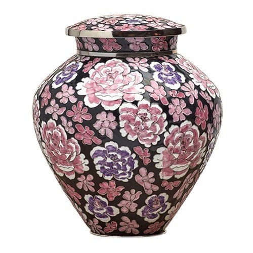 Cherry Blossom Cloisonne Urn