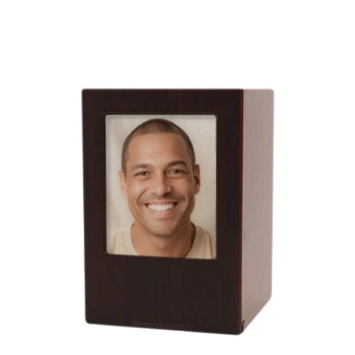 Cherry Eternity Small Photo Wood Urn