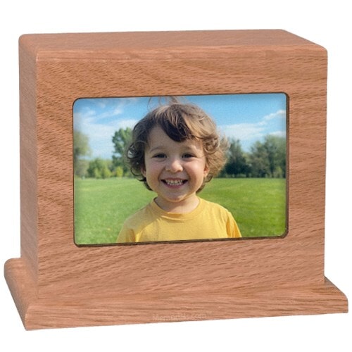 Cherry Photo Child Cremation Urn
