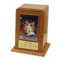 Cherry Tower Photo Pet Cremation Urn