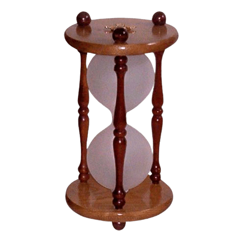 Hourglass Pillar Cherry Keepsake Urn