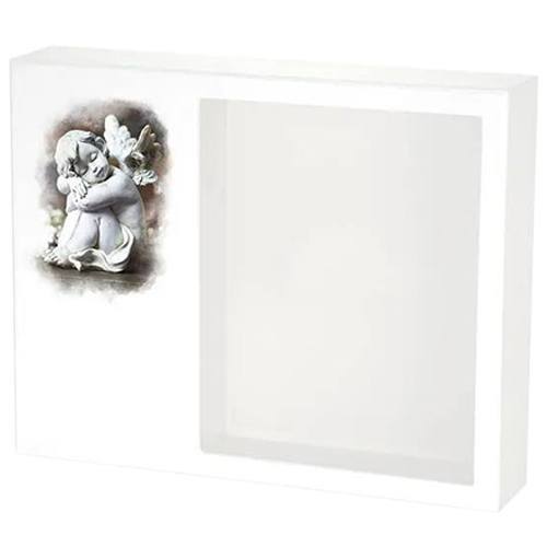 Cherub Shadow Box Cremation Urn