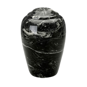 Grecian Ebony Marble Cremation Urn