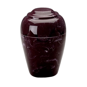 Grecian Merlot Marble Cremation Urn