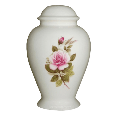 Pink Rose Child Cremation Urn