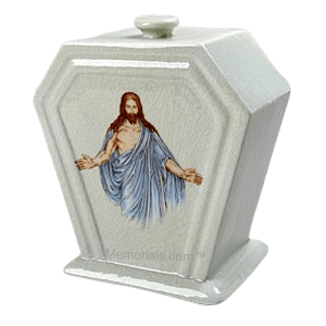 Jesus Porcelain Cremation Urn
