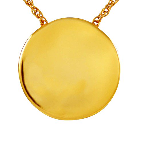 Circle Round Cremation Pendant IV