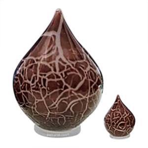 Claret Tear Glass Pet Urns