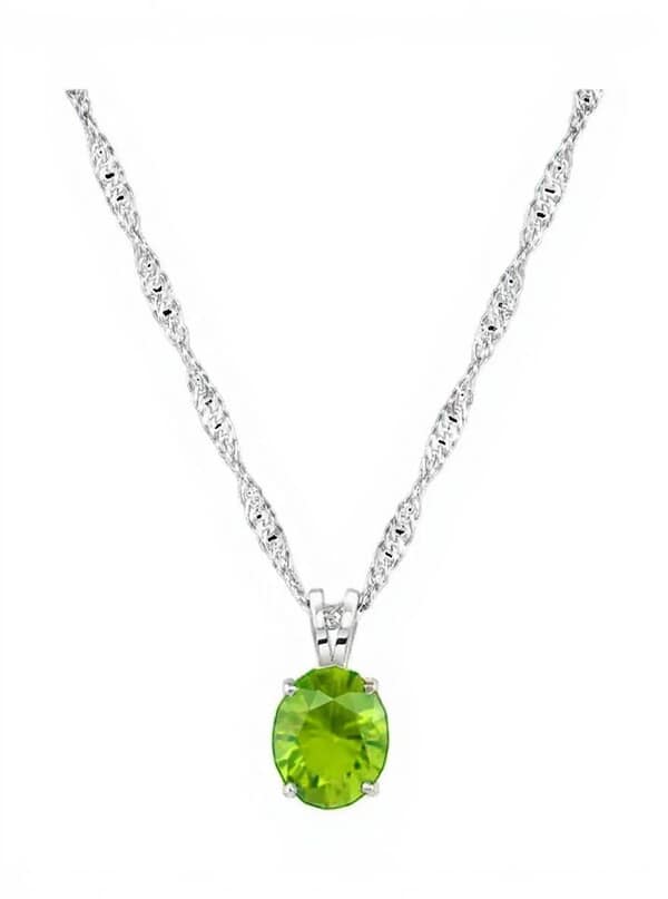 Classic Green Cremation Diamond Necklace