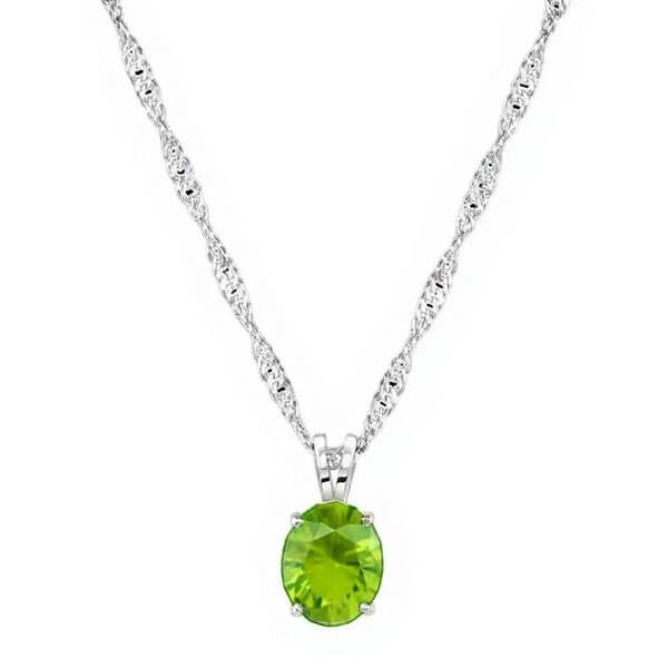 Classic Green Cremation Diamond Necklace