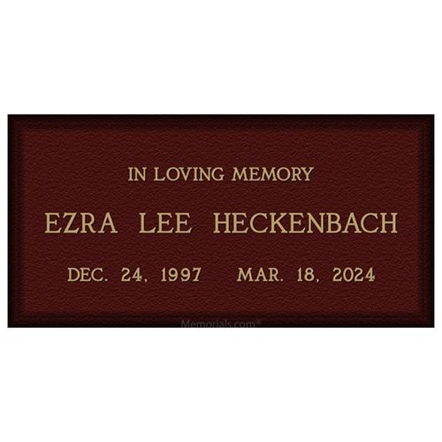 Classic Modern Bronze Plaque