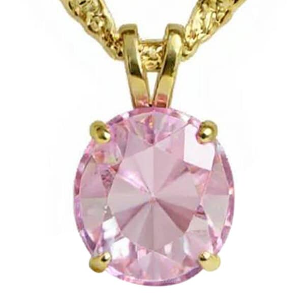 Classic Pink Cremation Crystal Necklace