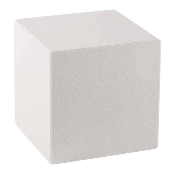 Classic White Cube Cremation Urn