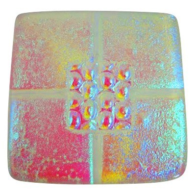 Clear Pink Pet Cremation Ashes Tile