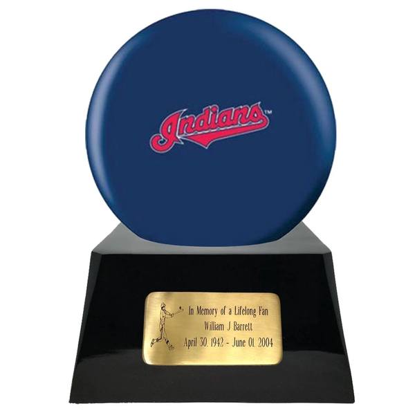Cleveland Indians Baseball Sphere Cremation Urn