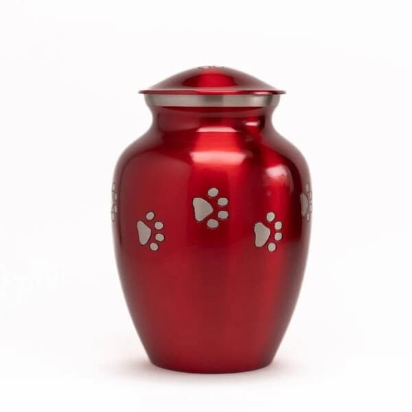 Clifford Red Large Metal Pet Urn