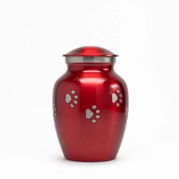 Clifford Red Small Metal Pet Urn