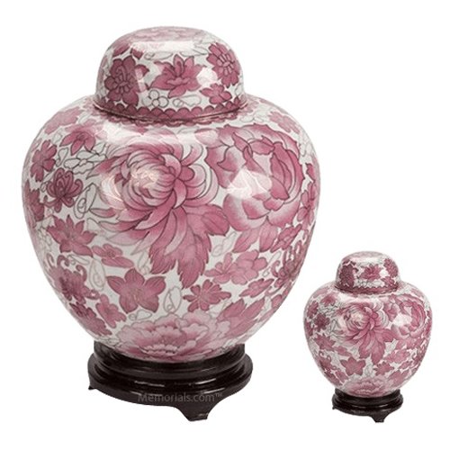 Rose Copper Cloisonne Cremation Urns