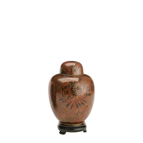 Crimson Small Cloisonne Urn