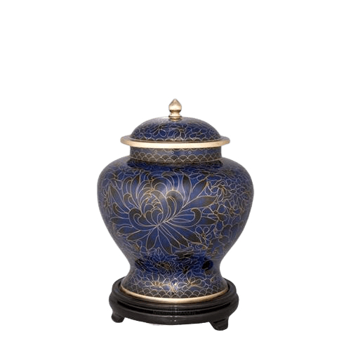 Royal Blue Medium Cloisonne Urn