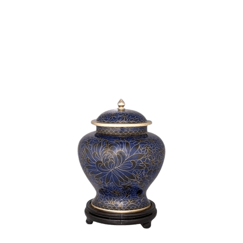 Royal Blue Small Cloisonne Urn