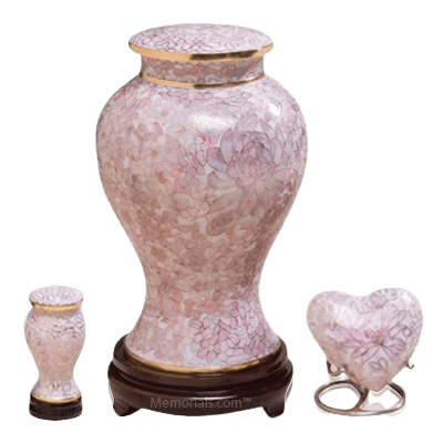 Rose Blush Cloisonne Cremation Urns