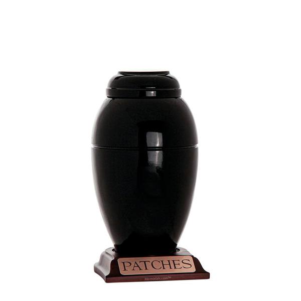 Coal Marble Small Pet Urn