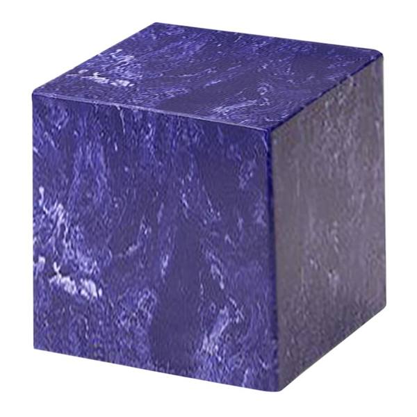 Cobalt Cube Keepsake Cremation Urn