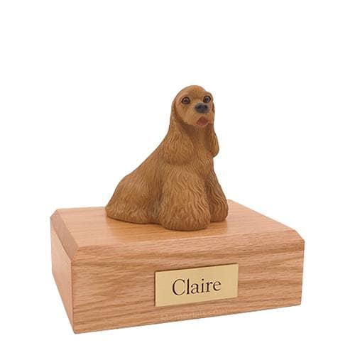 Cocker Spaniel Buff Brown Medium Dog Urn