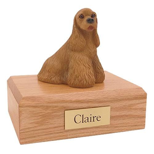 Cocker Spaniel Buff Brown X Large Dog Urn