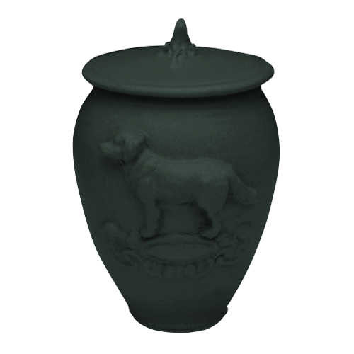 Doggy Stoned Denim Ceramic Cremation Urn