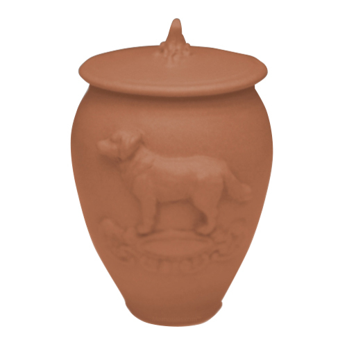 Doggy Nutmeg Ceramic Cremation Urn