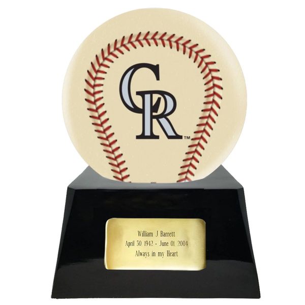 Colorado Rockies Baseball Cremation Urn