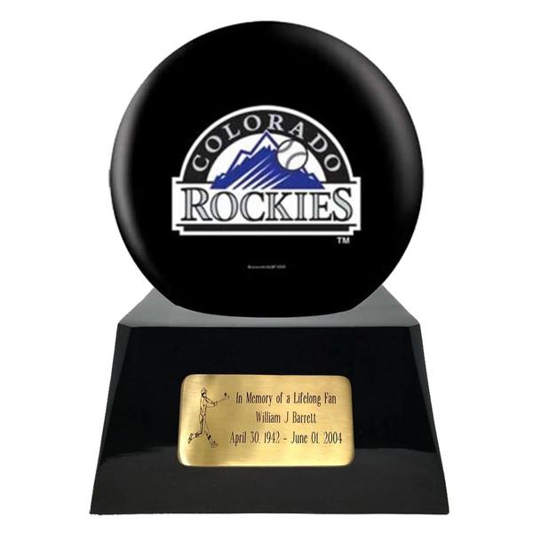 Colorado Rockies Baseball Sphere Cremation Urn