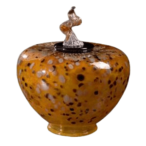 Como Verdigris Glass Cremation Urn