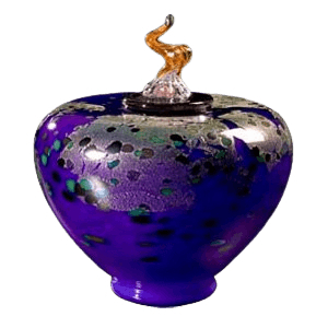 Como Amethyst Glass Cremation Urn