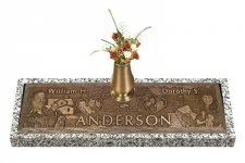 Expression Bronze Grave Marker For Two