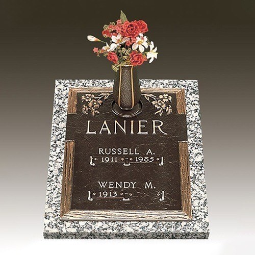 Companion Dogwood Deep Bronze Headstone