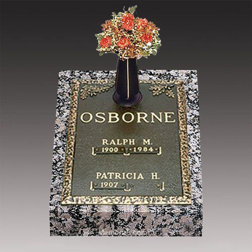 Companion Oak Deep Bronze Headstone