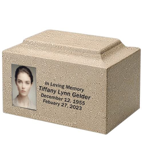 Compassionate Stone Photo Urn