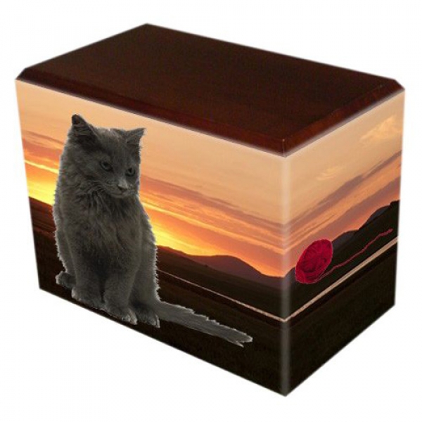 Country Pet Picture Wanut Urns