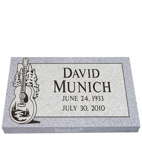 Country Song Granite Grave Marker 28 x 18