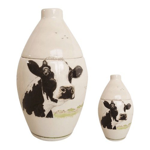 Cow Ceramic Cremation Urns