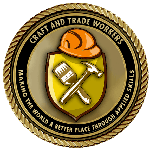 Craft and Trade Workers Small Medallion