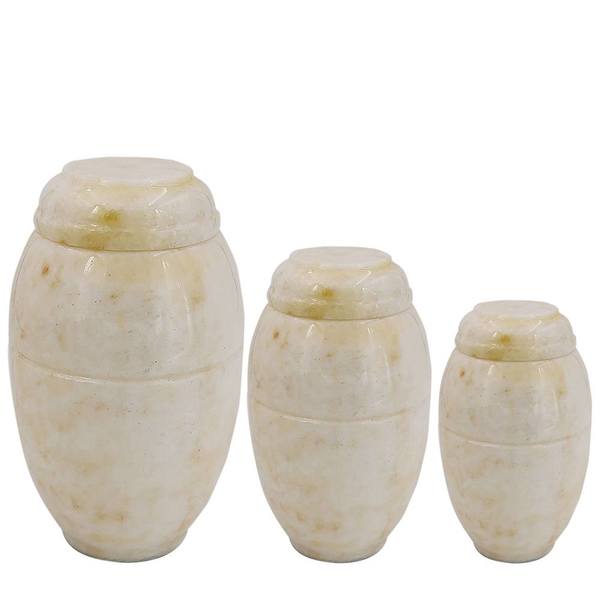 Cream Marble Pet Urns