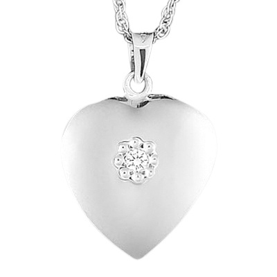 Diamond Heart Keepsake Jewelry