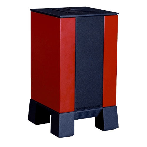 Red & Black Modern Cremation Urns