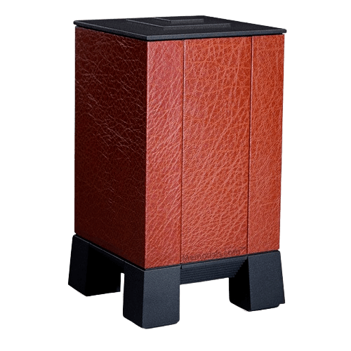 Orange & Orange Modern Cremation Urn